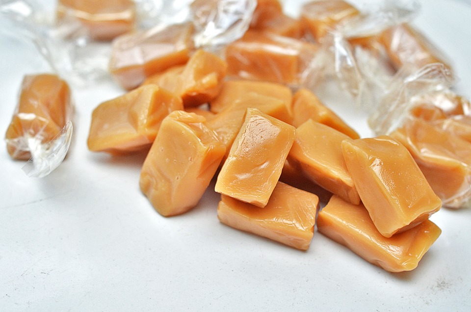 Hand-wrapped caramels